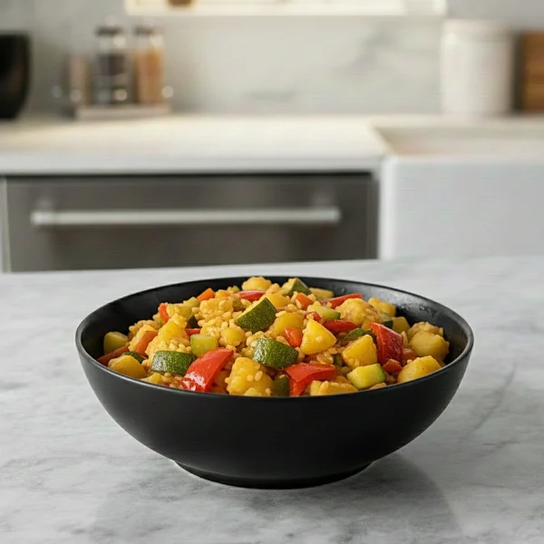 E2: Arroz yamani, papa y vegetales