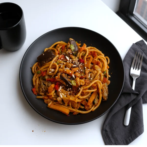 Fideos de arroz con vegetales (c)