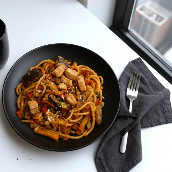 Suprema con fideos de arroz (c)